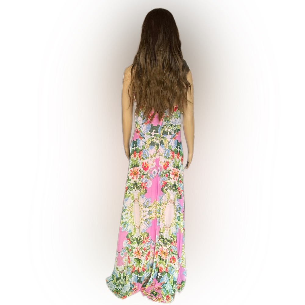 City Triangles Women's Strapless Embellished Formal Foral Dress  Size 13 - Picture 10 of 14